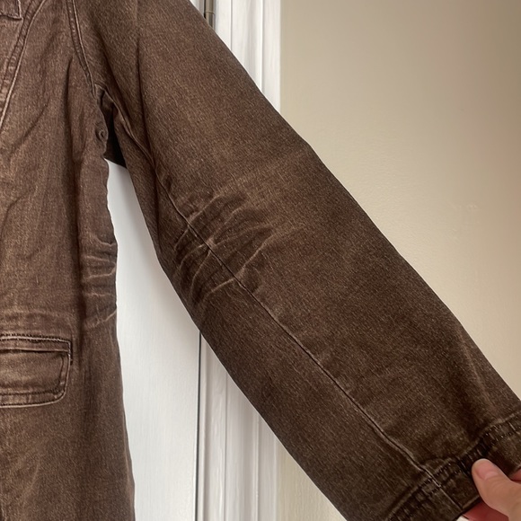 NWT DG2 Brown Stretch Denim Blazer 1X - Picture 5 of 7